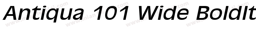 Antiqua 101 Wide BoldItalic字体转换